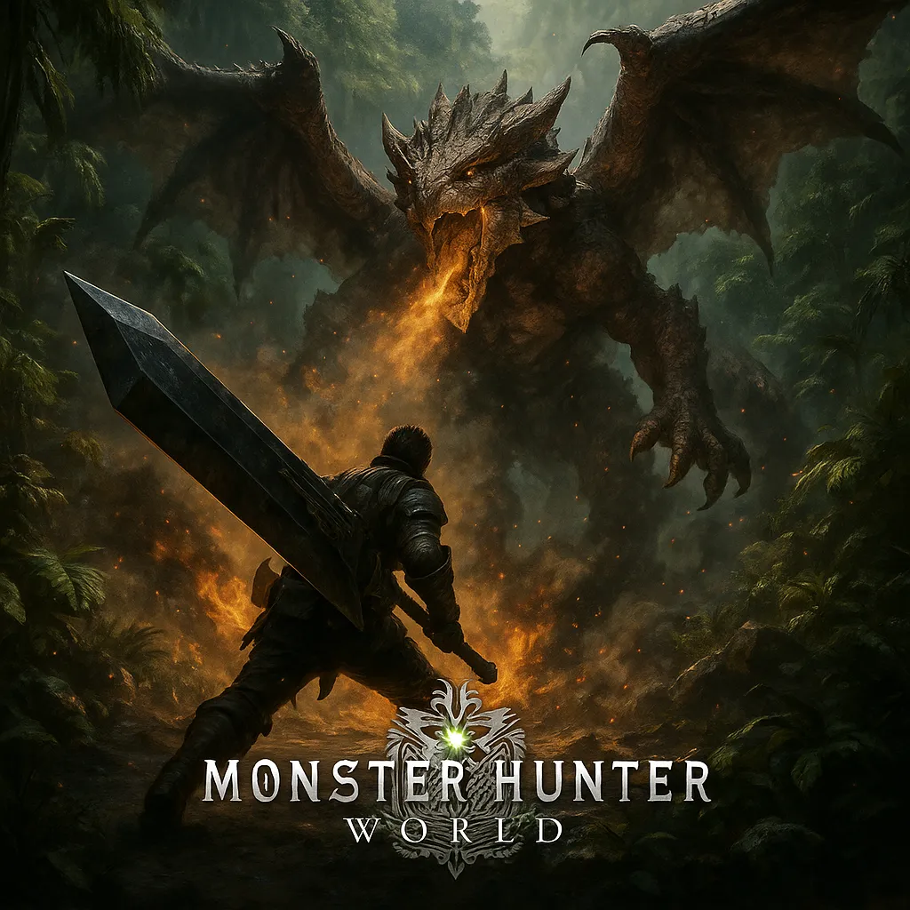 20251006_1536_Hunter vs Dragon Showdown_simple_compose_01k6xcx4mmftvayk95wdw6bywd